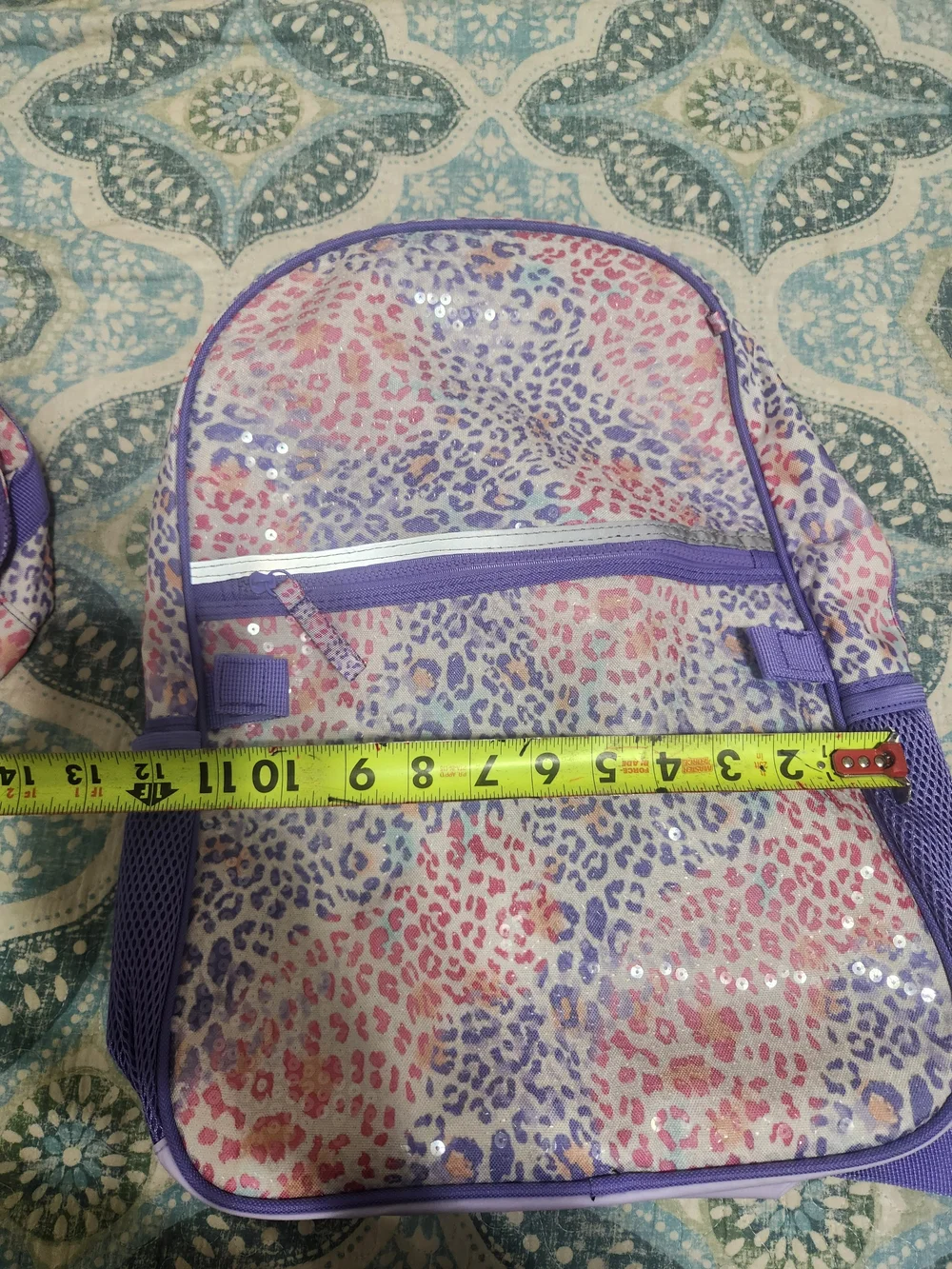 Wonder Nation Kids' Purple & Pink Leopard Backpack Set